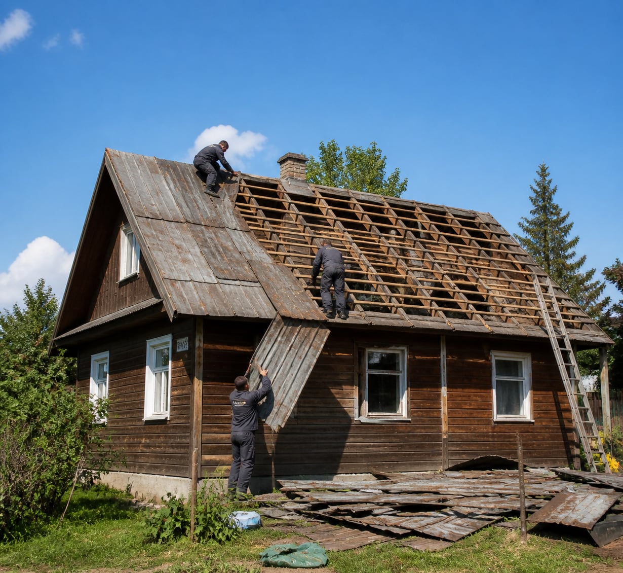 Демонтаж кровли и крыши в Каменске-Шахтинском