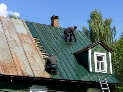 Ремонт металлической кровли — пример работы №3